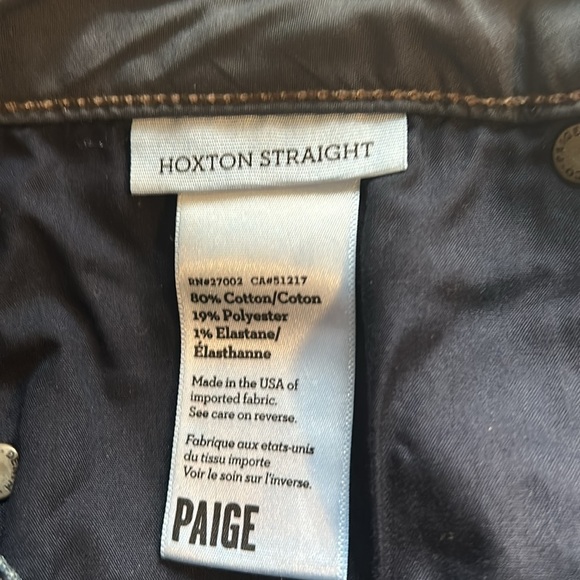 Top design, Hoxton Straight  dark wash jeans by PAIGE of Los Angeles size 30 - Picture 8 of 10